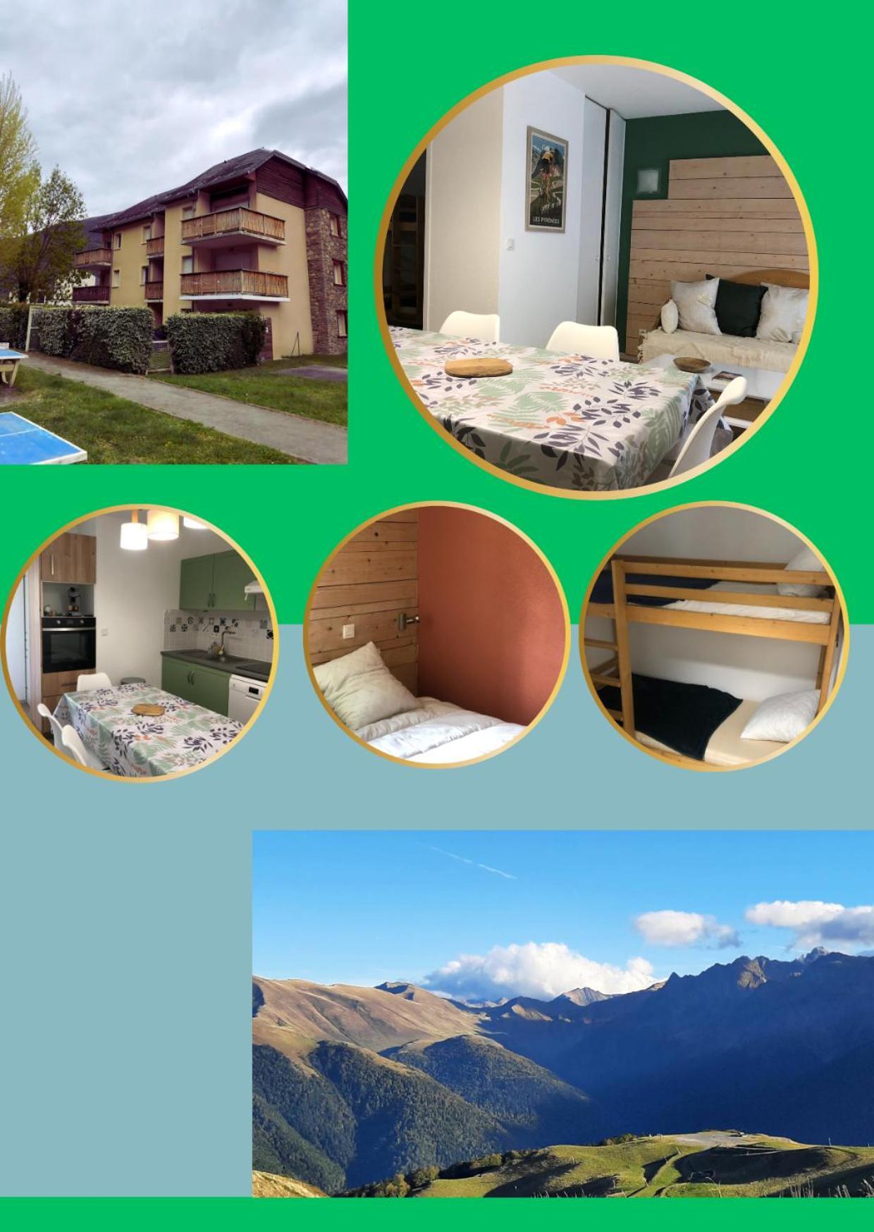 Appart T 3 Bagneres-De-Luchon Vue Montagne - Piscine Mi Juin Bagneres-de-Luchon Exterior foto