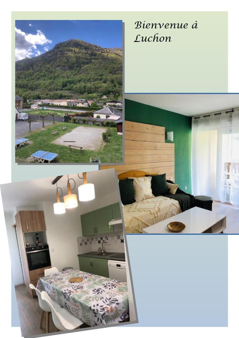 Appart T 3 Bagneres-De-Luchon Vue Montagne - Piscine Mi Juin Bagneres-de-Luchon Exterior foto